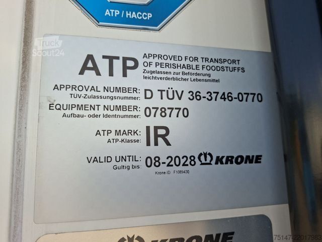 Semiremorcă frigorifică KRONE 3-Achs Tiefkühler Thermo King A400 Doppelstock