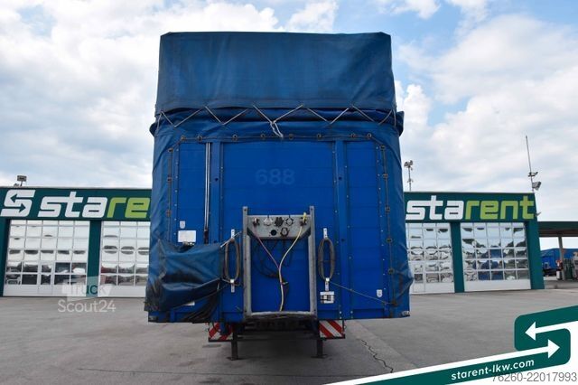 Semirimorchio con telone FLIEGL Hangler Megatrailer Schräglader Coil Bordwand