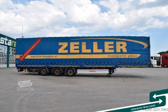 Semirimorchio con telone FLIEGL Hangler Megatrailer Schräglader Coil Bordwand