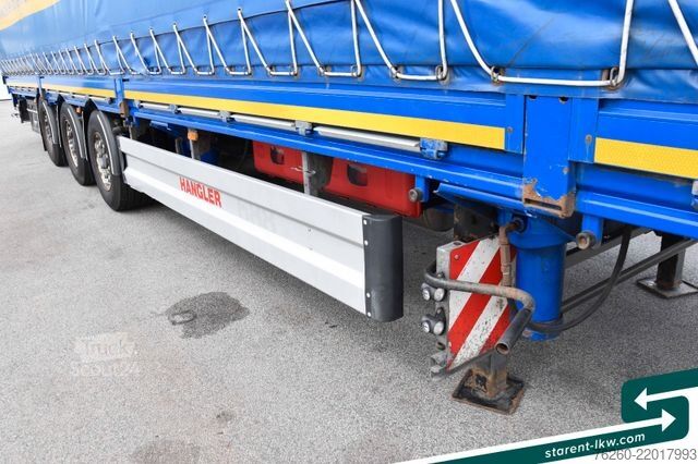 Semirimorchio con telone FLIEGL Hangler Megatrailer Schräglader Coil Bordwand