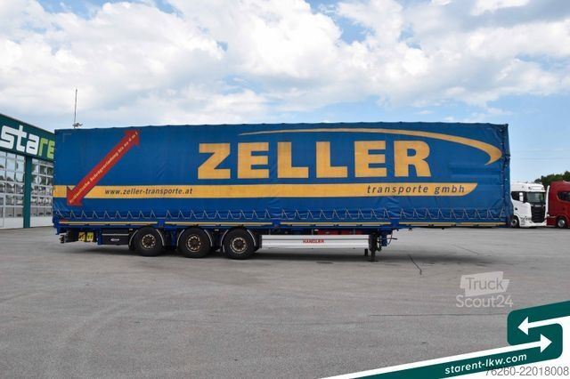 Semirimorchio con telone Hangler Megatrailer Schräglader Coil Bordwand