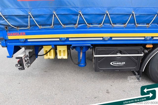 Semirimorchio con telone Hangler Megatrailer Schräglader Coil Bordwand