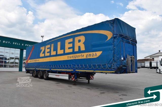 Semirimorchio con telone SCHWARZMÜLLER Hangler Megatrailer Schräglader Coil Bordwand