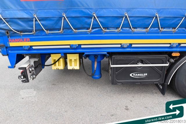 Semirimorchio con telone SCHWARZMÜLLER Hangler Megatrailer Schräglader Coil Bordwand