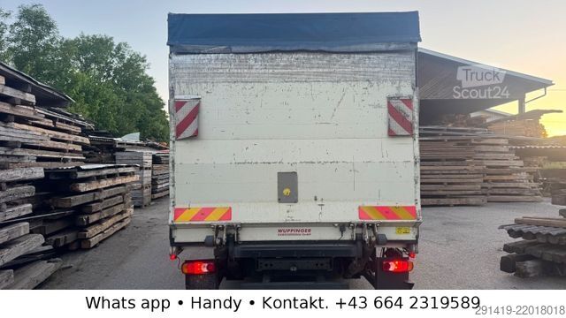 Kamion sa ravnom platformom i ceradom DAF 45.160 4x2 Euro 5 EEV Pritsche Plane Bj 2009