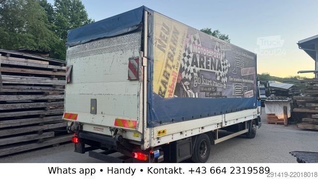 Kamion sa ravnom platformom i ceradom DAF 45.160 4x2 Euro 5 EEV Pritsche Plane Bj 2009