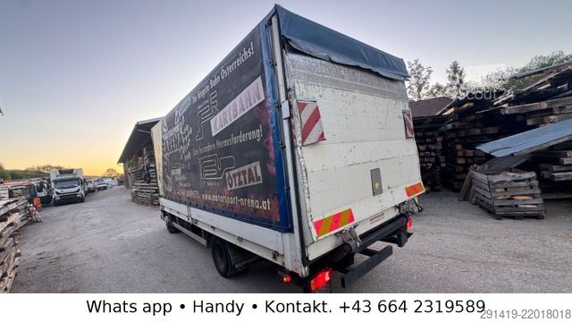 Kamion sa ravnom platformom i ceradom DAF 45.160 4x2 Euro 5 EEV Pritsche Plane Bj 2009