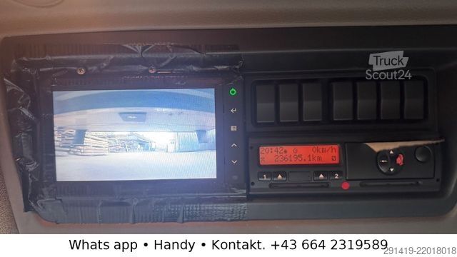 Kamion sa ravnom platformom i ceradom DAF 45.160 4x2 Euro 5 EEV Pritsche Plane Bj 2009