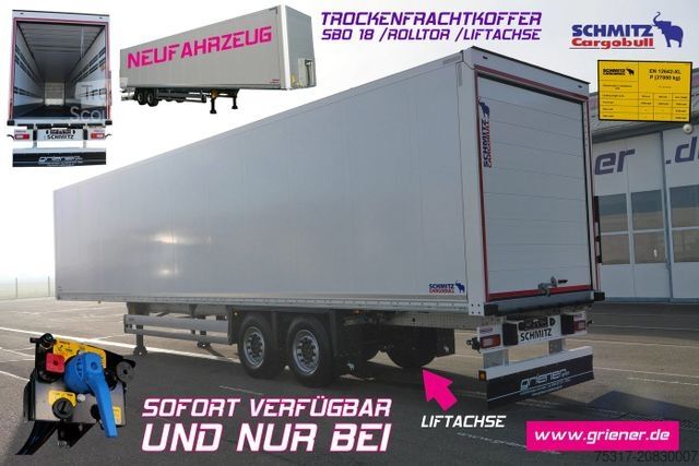 Semi-remorque fourgon SCHMITZ CARGOBULL SBO 18 / ROLLTOR / ZURRLEISTE / LIFTACHSE NEU !