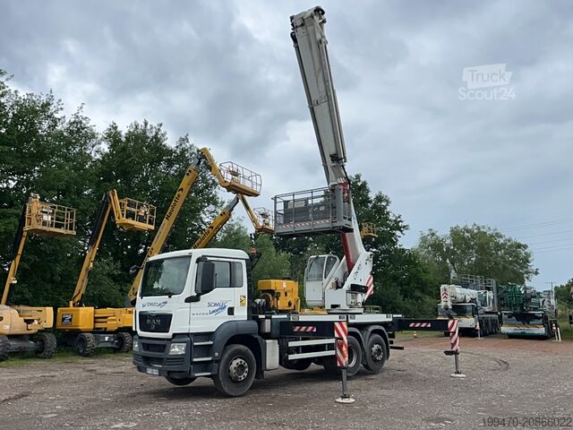 Truck-Mounted Boom Lift MAN TGS 26.320 6x2-2 BL with Oil Steel Eagle 3526 (35m)