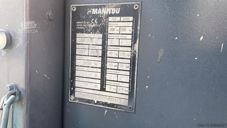 Mât vertical Manitou 100 Vjr Evolution (10m)