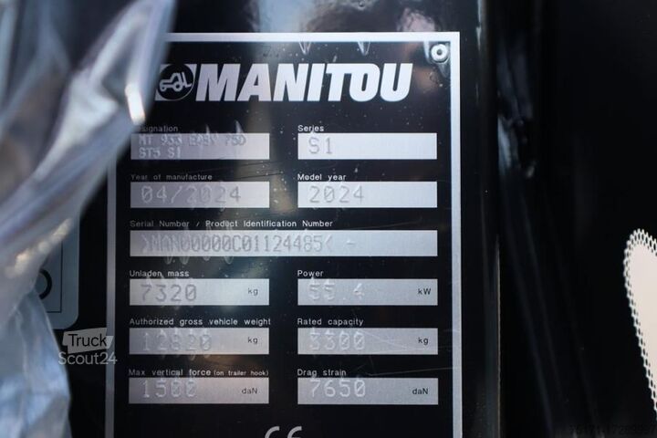 Teleskoplastare Manitou MT933 EASY 75D ST5 S1 Valid inspection, *Guarantee