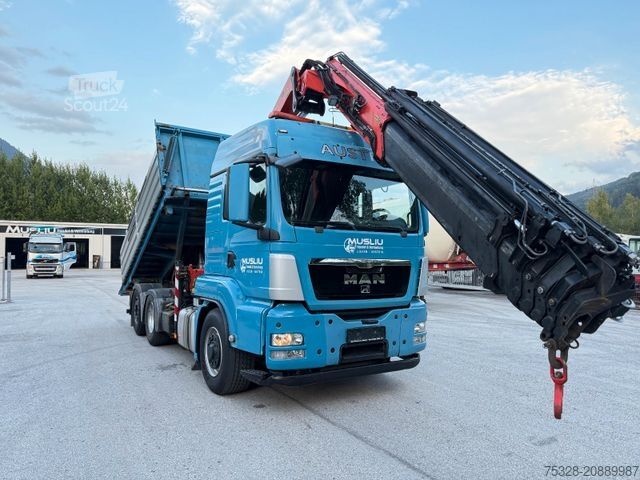 Tovornjak prekucnik MAN TGS 28.480 6X4/4 H Kipper Kran Palfinger PK26002