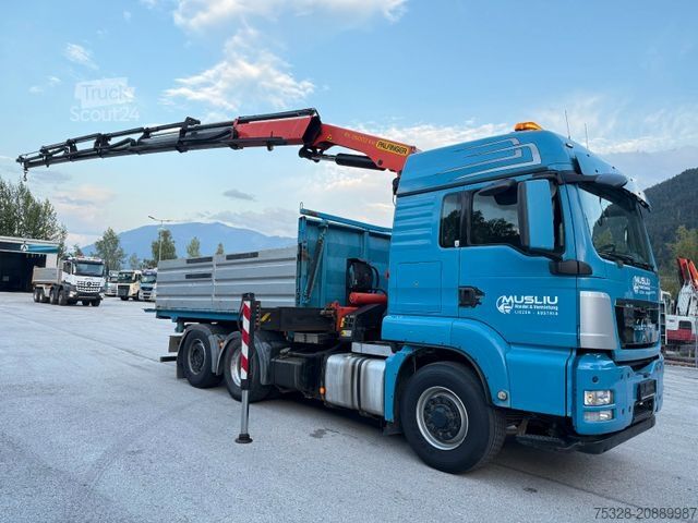 Tovornjak prekucnik MAN TGS 28.480 6X4/4 H Kipper Kran Palfinger PK26002