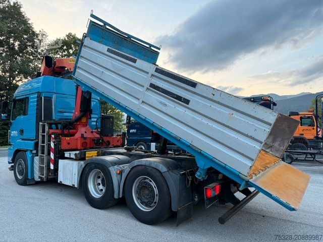 Tovornjak prekucnik MAN TGS 28.480 6X4/4 H Kipper Kran Palfinger PK26002