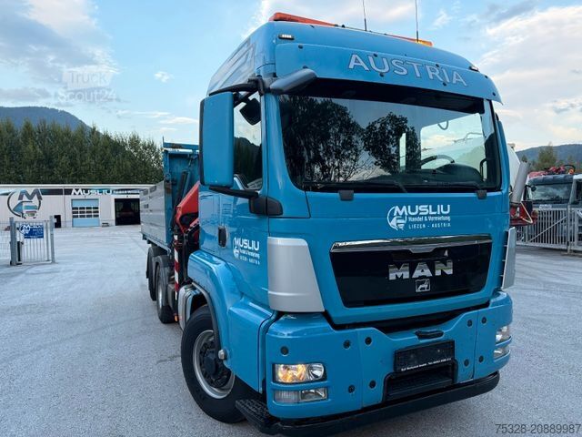 Tovornjak prekucnik MAN TGS 28.480 6X4/4 H Kipper Kran Palfinger PK26002