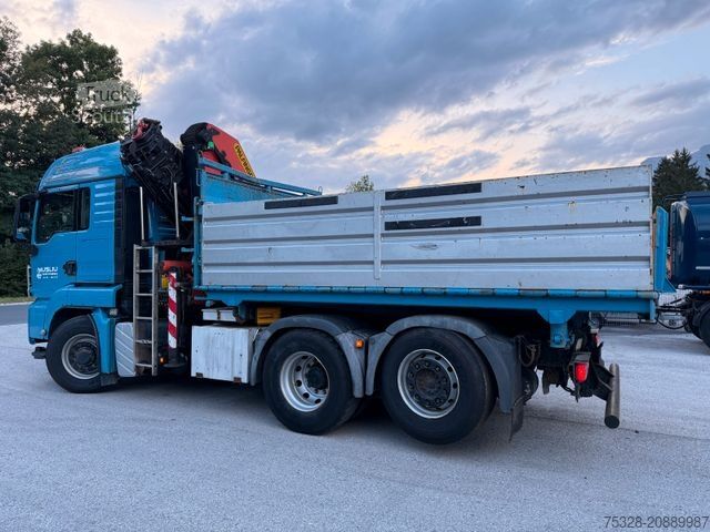 Tovornjak prekucnik MAN TGS 28.480 6X4/4 H Kipper Kran Palfinger PK26002