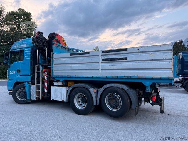 Tovornjak prekucnik MAN TGS 28.480 6X4/4 H Kipper Kran Palfinger PK26002