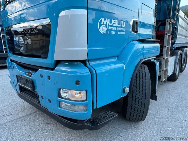 Tovornjak prekucnik MAN TGS 28.480 6X4/4 H Kipper Kran Palfinger PK26002