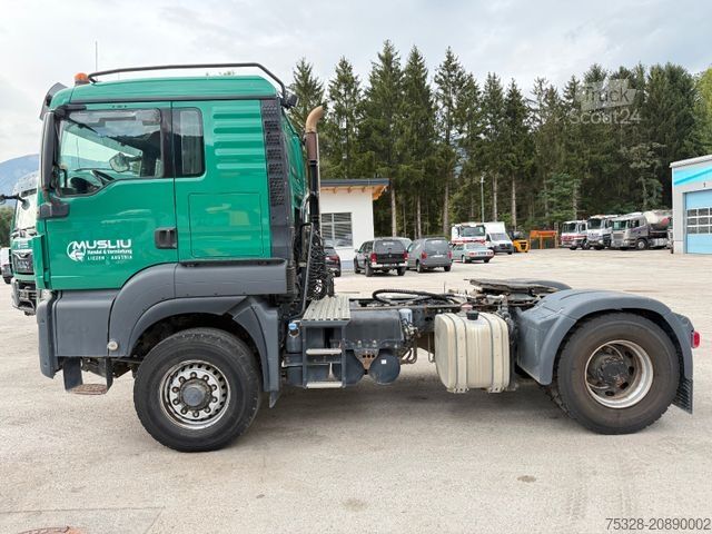 Standardowy ciągnik siodłowy MAN TGS 18.480 4X4H Kipphydraulik Pritarder
