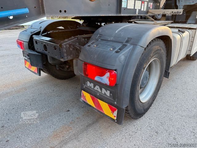 Standardowy ciągnik siodłowy MAN TGS 18.470 4X4 H Pritarder + Auflieger Schwarzmü