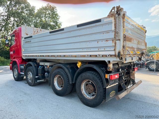 Tipper truck SCANIA R490 8X4 Retarder Meiller Bordmatik Top!