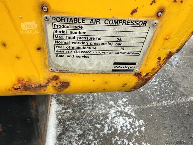 Cits Atlas Copco Kompressor XAS 230 DD Top