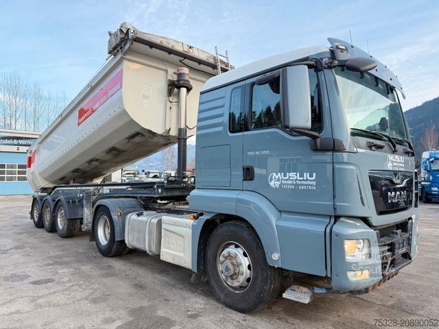 Standardowy ciągnik siodłowy MAN TGS 18.500 4X4 H Pritarder + Schwarzmüller Alu