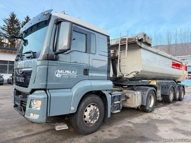 Standardowy ciągnik siodłowy MAN TGS 18.500 4X4 H Pritarder + Schwarzmüller Alu