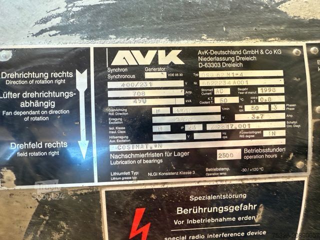 Cits MTU 490 KVA Stromaggregat Stromerzeuger Generato