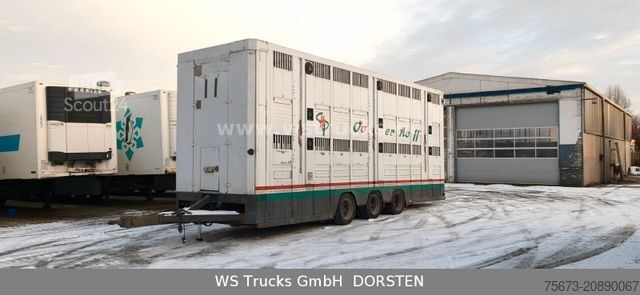 Remorque de transport de chevaux MENKE-JANZEN Tandem 3 Achsen 2 Stock Eigenes Aggregat