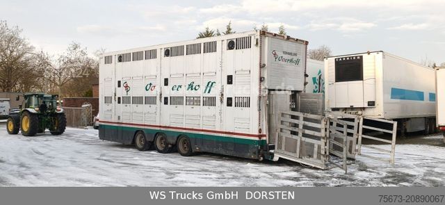 Remorque de transport de chevaux MENKE-JANZEN Tandem 3 Achsen 2 Stock Eigenes Aggregat