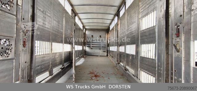 Remorque de transport de chevaux MENKE-JANZEN Tandem 3 Achsen 2 Stock Eigenes Aggregat