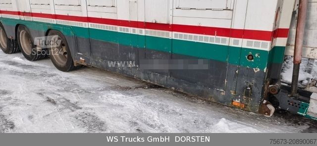 Remorque de transport de chevaux MENKE-JANZEN Tandem 3 Achsen 2 Stock Eigenes Aggregat