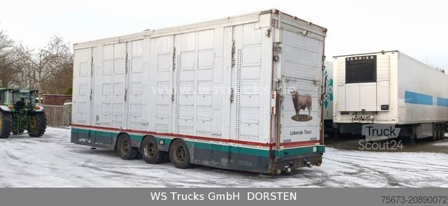 Remorque de transport de chevaux MENKE-JANZEN Tandem 3 Achsen | 2 Stock | Hubdach | Aggregat