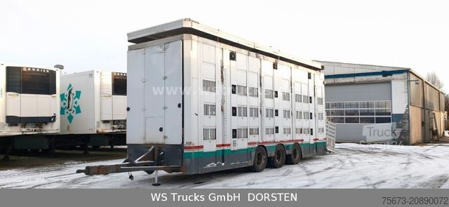 Remorque de transport de chevaux MENKE-JANZEN Tandem 3 Achsen | 2 Stock | Hubdach | Aggregat
