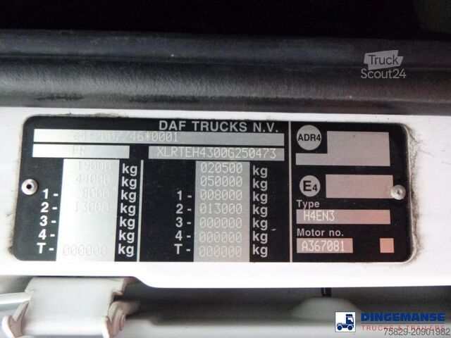 Standard-SZM DAF XF 480 4X2 Euro 6