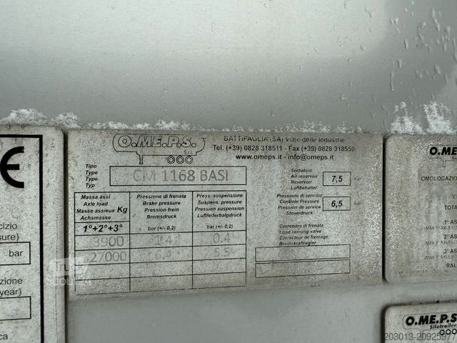 Semirreboque silo FELDBINDER O.ME.P.S Silo Auflieger 39 m³ 3 Achs