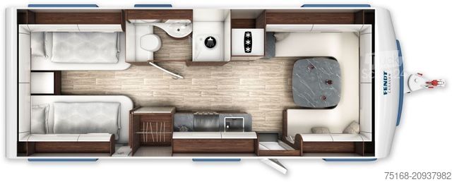 Caravana FENDT Diamant 650 GD Modell 2026 / 2500 kg / Avila
