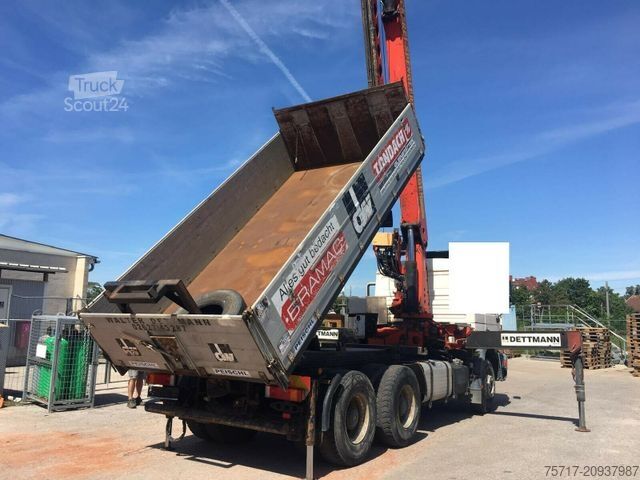 Billenő teherautó PALFINGER JUST CRANE PK 28000 + Fernbedienung + Seilwinde