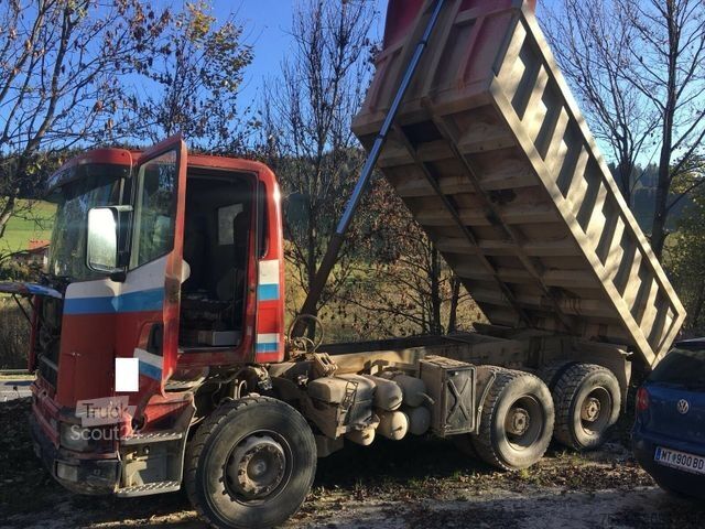 Саміоскид SCANIA 124 400,6x4,Stahlmulde,EURO2,Differnzial problem