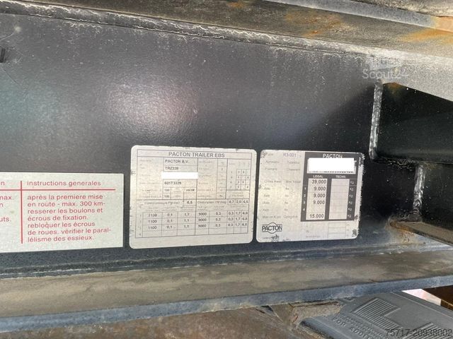 Dėžinė puspriekabė SCHMITZ CARGOBULL Pacton Trailer EBS, German