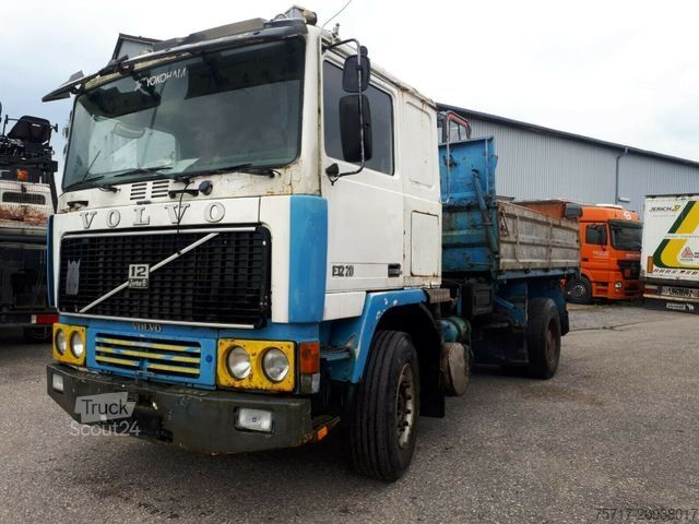 Damperli kamyon VOLVO F10 260,Blatt Federung,Dreiseitenkipper,NO CRANE