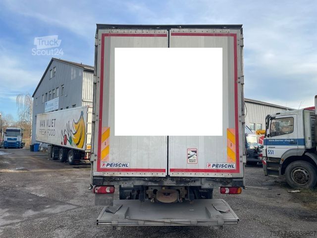 Вантажівка з платформою і тентом DAF LF 260 FA, GERMAN, EURO6, Schlafkabine