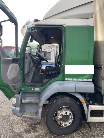 Вантажівка з платформою і тентом DAF LF 260 FA, GERMAN, EURO6, Schlafkabine