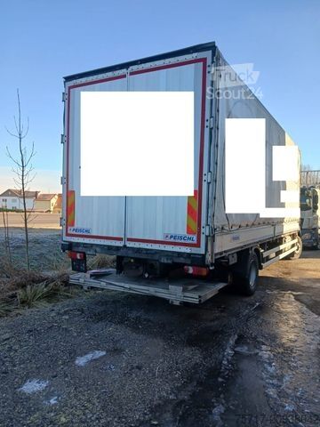 Valníkový nákladní automobil s plachtou DAF LF 260 FA, GERMAN, EURO6, Schlafkabine