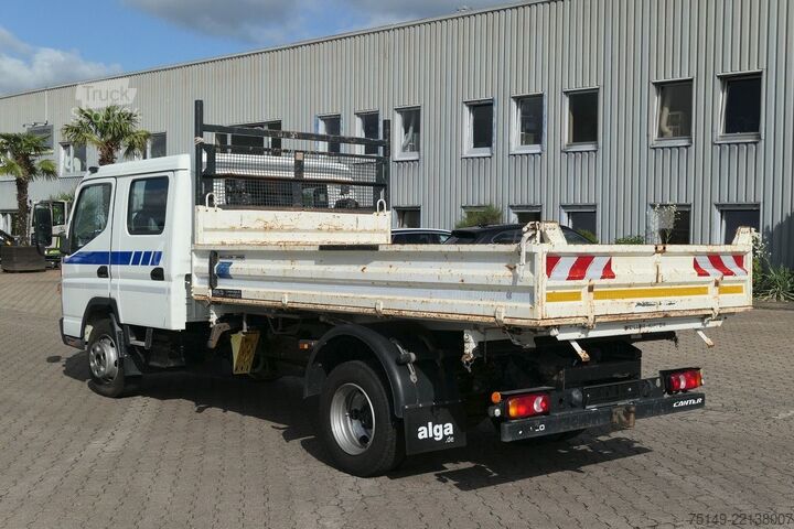 Kippi pakettiauto MITSUBISHI 7C18 FUSO 4x2, Meiller, DOKA, Klima, AHK, 95tkm