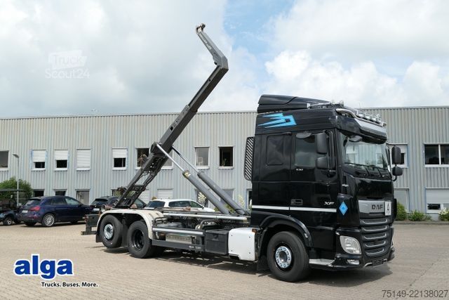 Roll-off-kippi kuorma-auto DAF XF 530 6x2, Meiller RS 21.70, Lenk-Lift,Intarder