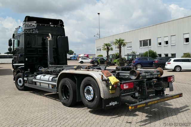 Roll-off-kippi kuorma-auto DAF XF 530 6x2, Meiller RS 21.70, Lenk-Lift,Intarder