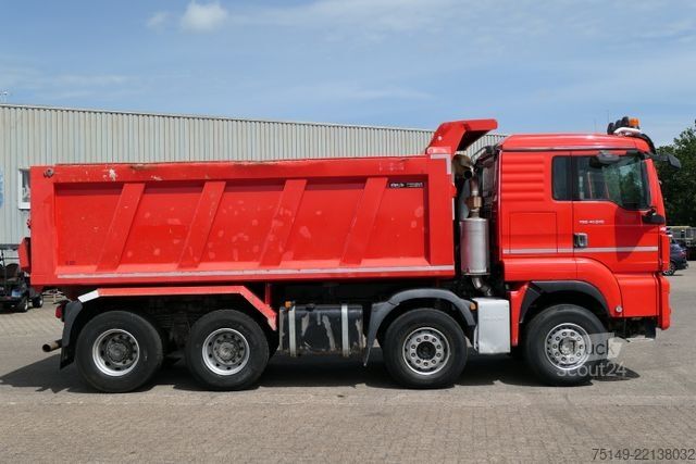 Kippiauto MAN 41.510 TGS 8x4, Stahl, 17m³, Klima, Navi, 113tkm